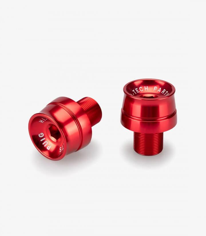 Puig Speed Bar Ends in Red for Kawasaki ZX-6R/ZX-10R Ninja