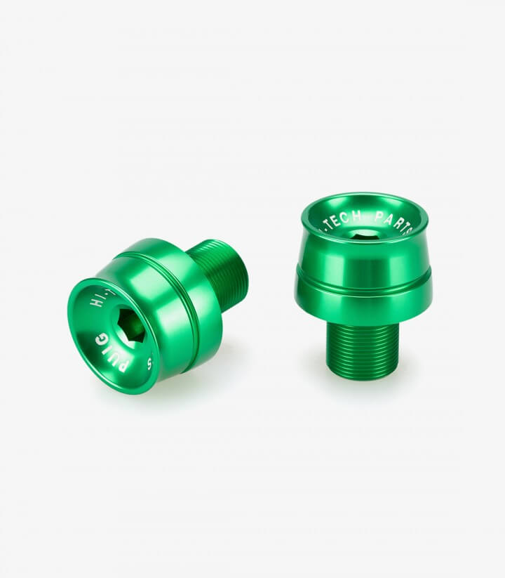 Puig Speed Bar Ends in Green for Kawasaki ZX-6R/ZX-10R Ninja