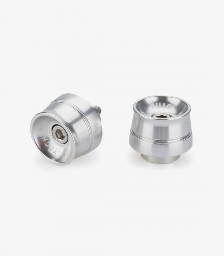 Puig Lenkerendgewichte Speed 21015P in Silber für several Yamaha models