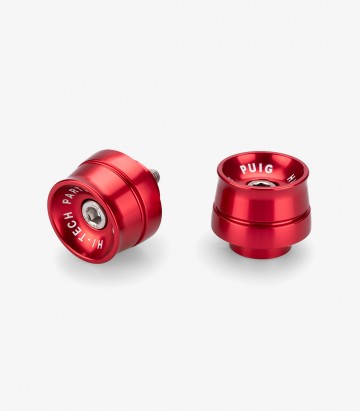 Puig Lenkerendgewichte Speed 21015R in Rot für several Yamaha models