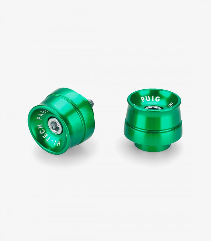 Puig Lenkerendgewichte Speed 21015V in Grün für several Yamaha models