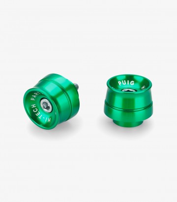 Puig Lenkerendgewichte Speed 21015V in Grün für several Yamaha models