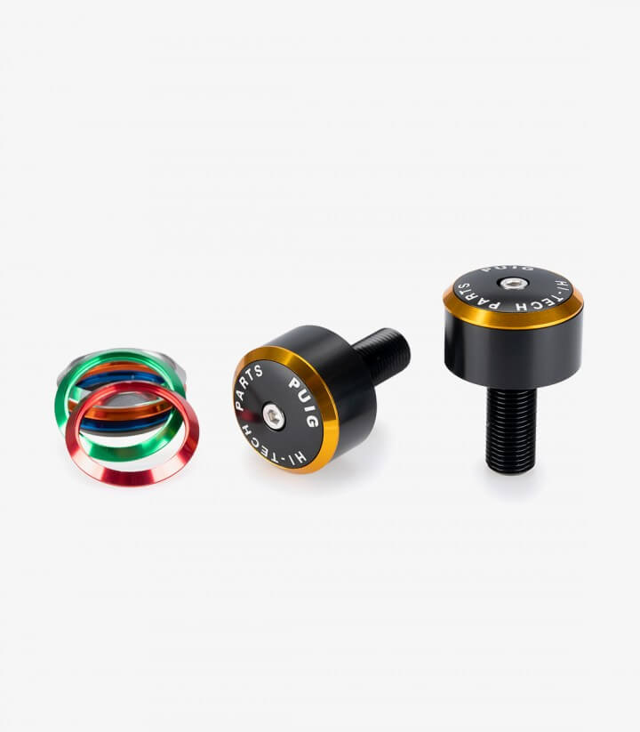 Puig Lenkerendgewichte Balance 21628N in Schwarz mit Ringen für several Suzuki models