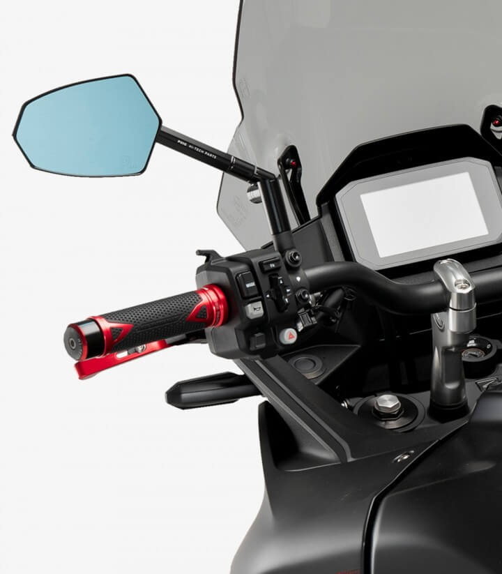 Puig Lenkerendgewichte Balance 21669N in Schwarz mit Ringen für Honda NC750X (25-26), XL750 Transalp (23-26)
