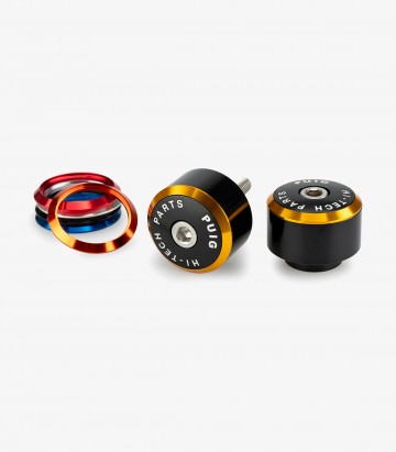 Puig Lenkerendgewichte Balance 21790N in Schwarz mit Ringen für several Honda models