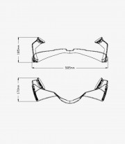 GP frontal winglets 20508W for Honda CBR1000RR-R Fireblade Transparent by Puig