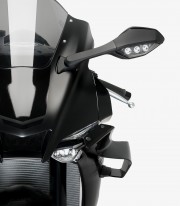 GP frontal winglets 20523N for Yamaha YZF-R1/M Black by Puig