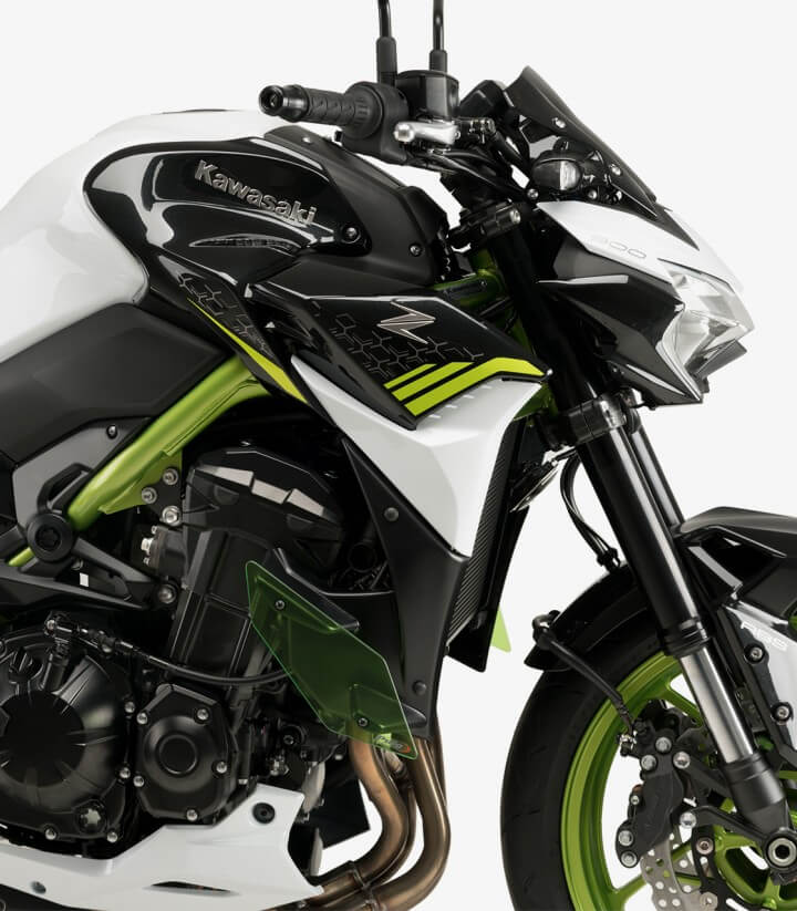Naked side winglets 20284V for Kawasaki Z900 Green by Puig