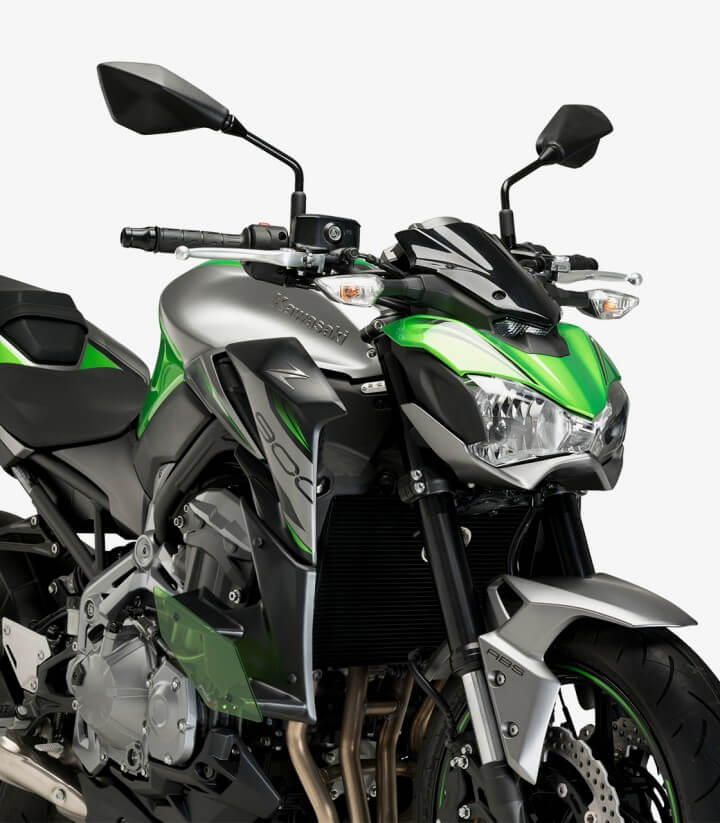 Naked side winglets 20327V for Kawasaki Z900 Green by Puig