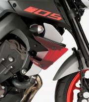 Alerones laterales Naked 20380R para Yamaha MT-09 color Rojo de Puig