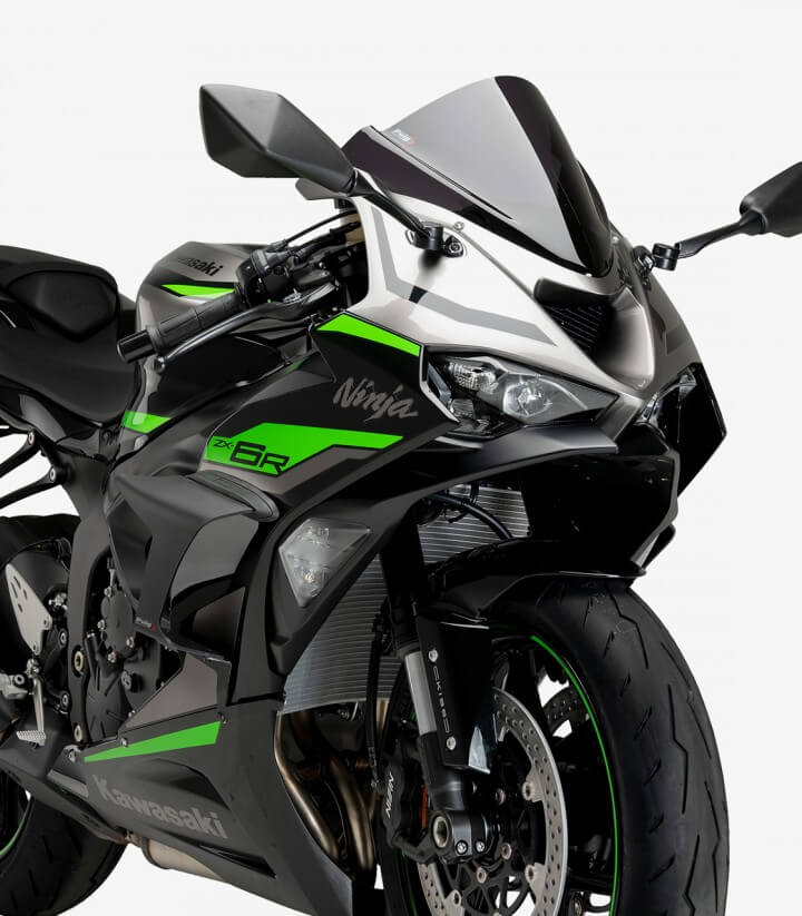 Winglets seitlich Race 21858J Puig Kawasaki ZX-6R Ninja (24-26) Mattschwarz