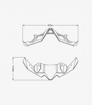 Naked frontal winglets 20626J for Kawasaki Z900/SE Matt black by Puig