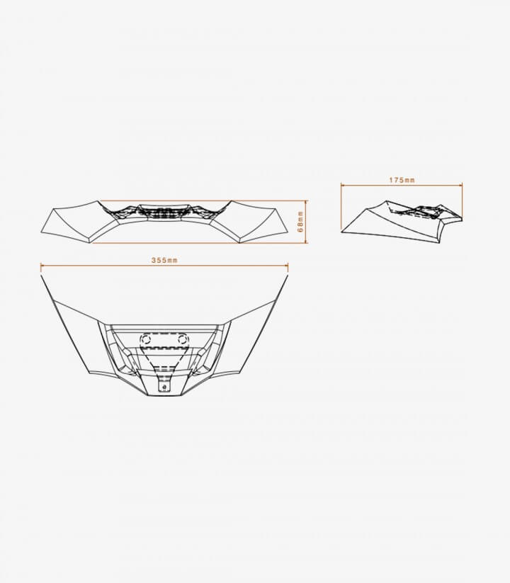 Winglets vorne Naked 21135J Puig BMW M1000R (23-24), S1000R (21-24) Mattschwarz