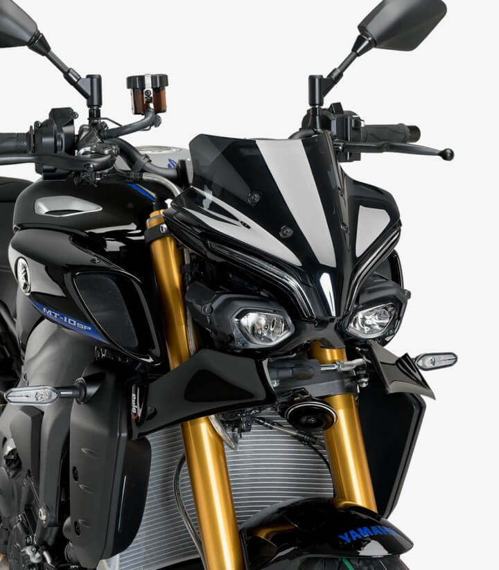 Naked frontal winglets 21471N for Yamaha MT-10/SP Black by Puig