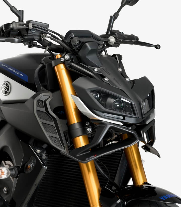 Naked frontal winglets 3482J for Yamaha MT-09, MT-09 SP Matt black by Puig