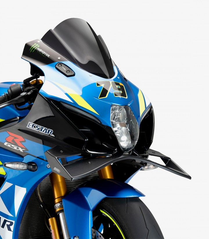 GP frontal winglets 22075J for Suzuki GSX-R 1000/R Matt black by Puig 22075J