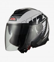 NZI Avenew 2 Duo Prova White Black Open Face Helmet 150302A097