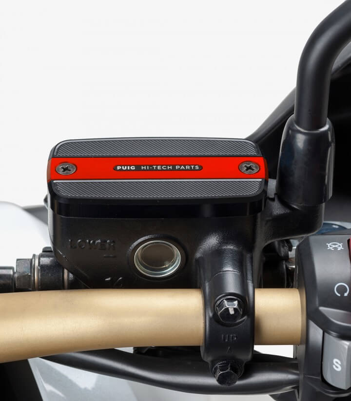 Deckel Puig für den Flüssigkeitsbehälter (Bremse) in der Farbe Rot 9262R für several Honda and SYM models