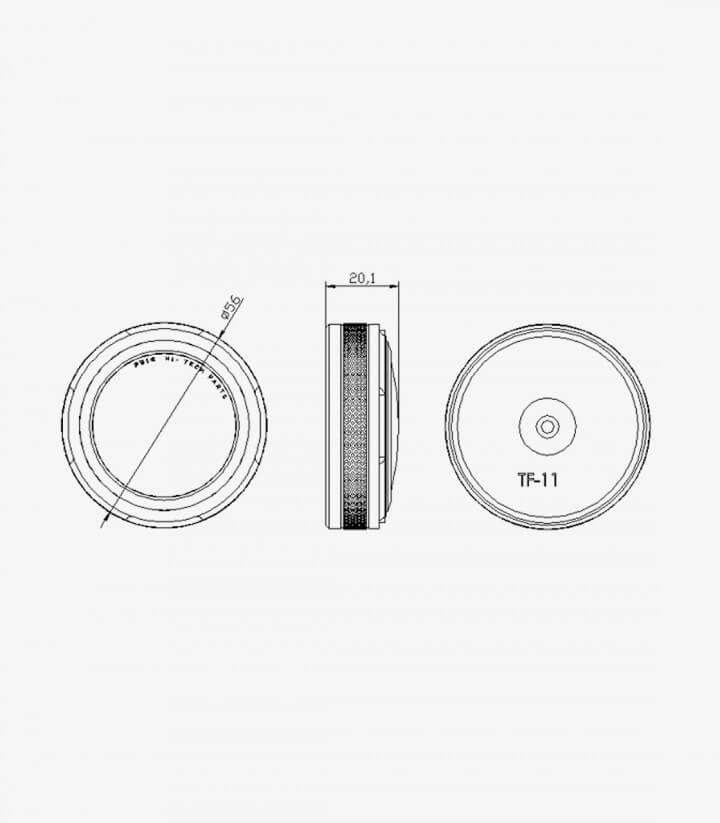 Brake Fluid Reservoir Cap Puig Orange 9264T for several models