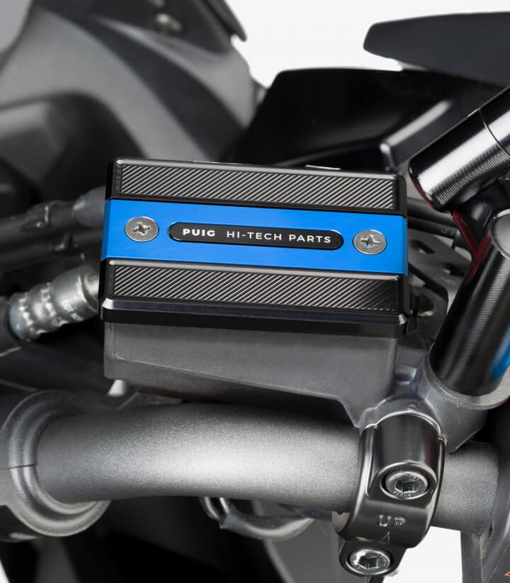 Deckel Puig für den Flüssigkeitsbehälter (Bremse) in der Farbe Blau 9267A für several Yamaha models