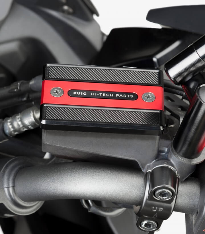 Deckel Puig für den Flüssigkeitsbehälter (Bremse) in der Farbe Rot 9267R für several Yamaha models