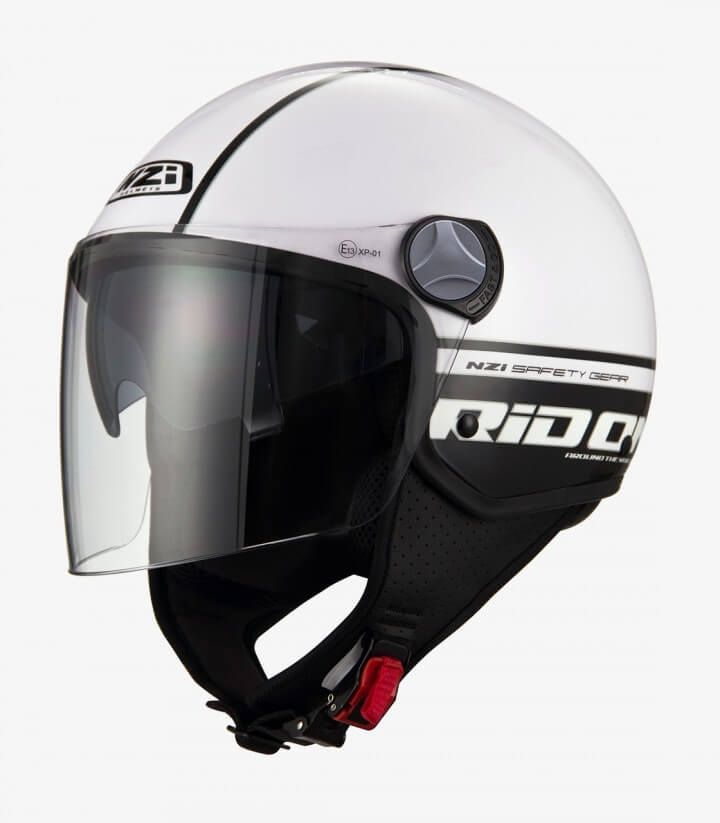 NZI Capital 2 Duo Rido On White Black Open Face Helmet