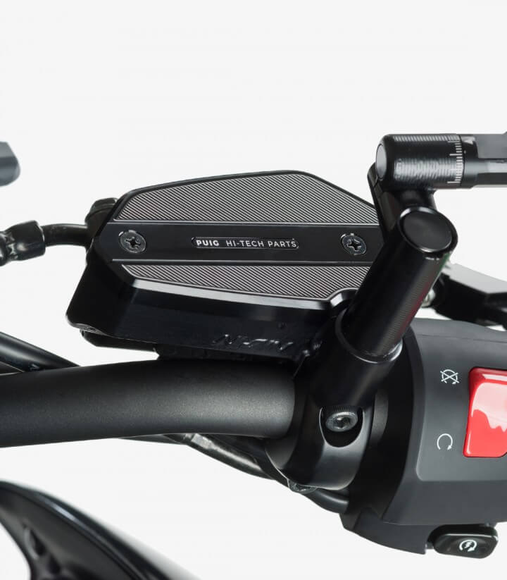 Deckel Puig für den Flüssigkeitsbehälter (Bremse) in der Farbe Schwarz 9275N für several Kawasaki models