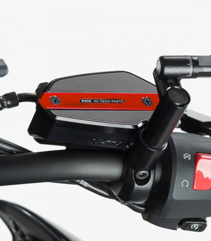 Deckel Puig für den Flüssigkeitsbehälter (Bremse) in der Farbe Rot 9275R für several Kawasaki models