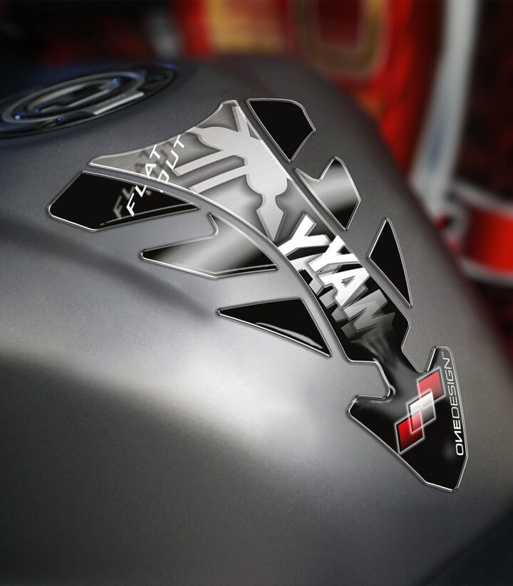 Tankpad Future Yamaha in der Farbe Silber von Puig 5635P