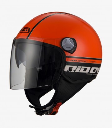 NZI Capital 2 Duo Rid On Orange Black Open Face Helmet