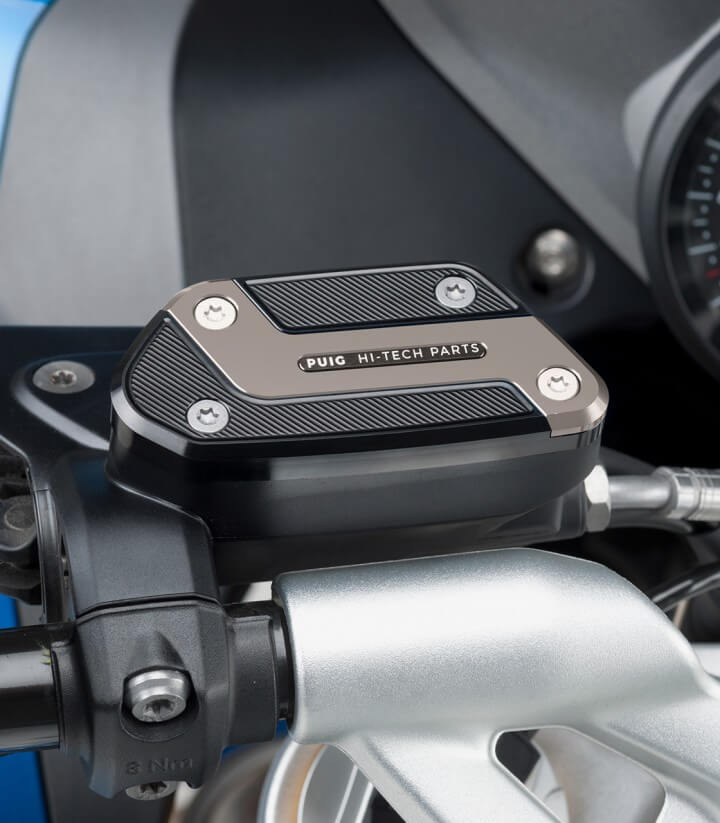 Deckel Puig für den Flüssigkeitsbehälter (Kupplung) in der Farbe Silber 9282P für several BMW models