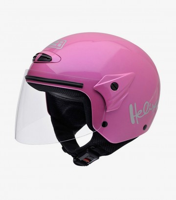 NZI Helix Jr Metal Pink Open Face Helmet