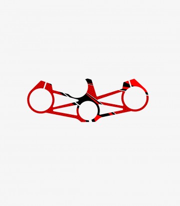 Gabelbrückenschutz Radikal Puig 3478R in Rot für Kawasaki ZX-6R 636 Ninja (13-17), ZX-6R Ninja (18-23)