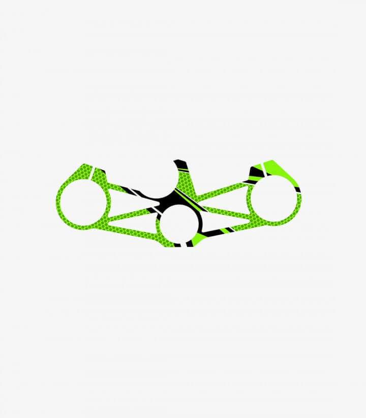 Gabelbrückenschutz Radikal Puig 3478V in Grün für Kawasaki ZX-6R 636 Ninja (13-17), ZX-6R Ninja (18-23)
