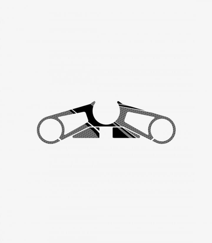 Gabelbrückenschutz Radikal Puig 3610U in Grau für Honda CBR500R (19-21)