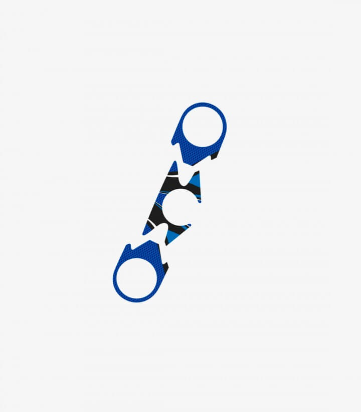 Gabelbrückenschutz Radikal Puig 6949A in Blau für Kawasaki ZX-6R Ninja (07-08)