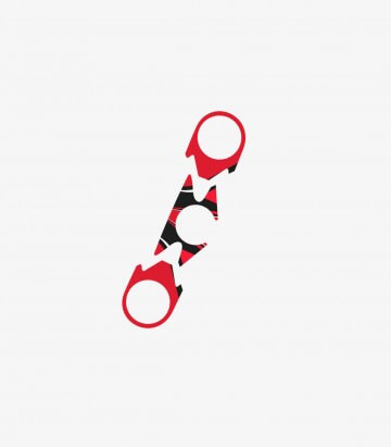 Gabelbrückenschutz Radikal Puig 6949R in Rot für Kawasaki ZX-6R Ninja (07-08)
