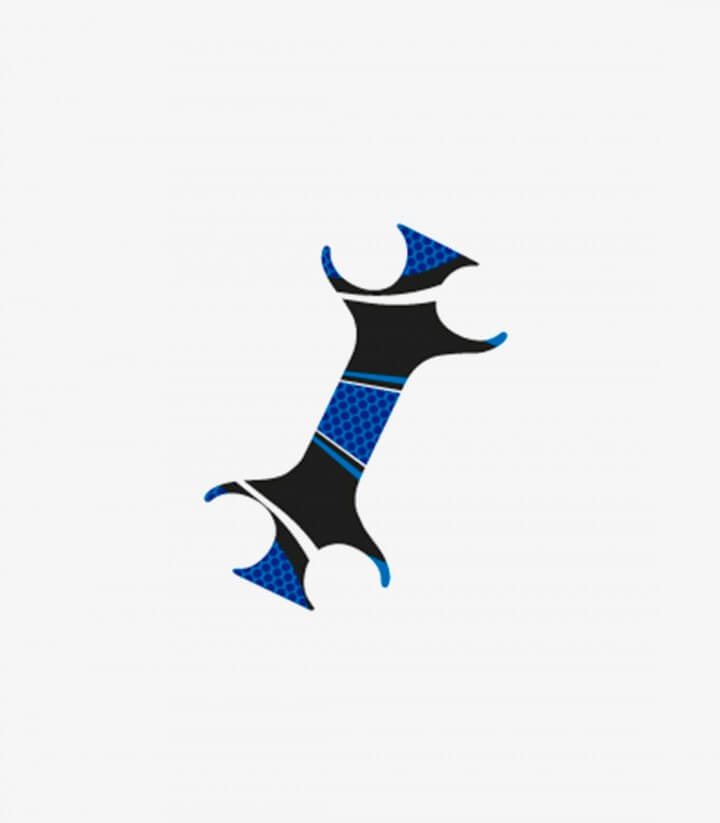 Gabelbrückenschutz Radikal Puig 6968A in Blau für Honda CB600F Hornet (03-06)