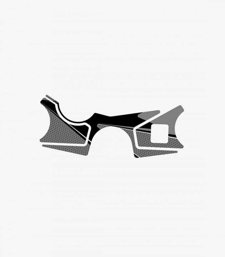 Gabelbrückenschutz Radikal Puig 9459U in Grau für Suzuki GSX-R1000 (17-18)