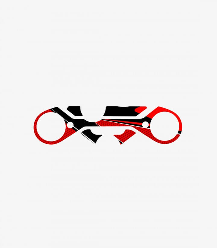 Gabelbrückenschutz Radikal Puig 21381R in Rot für KTM RC125 (22-26), RC390 (22-26)