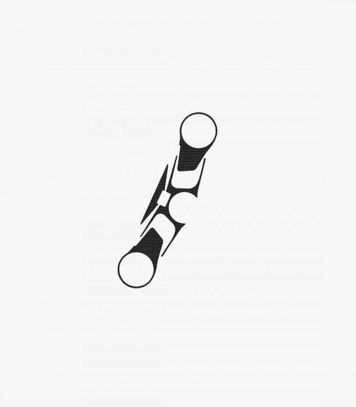 Gabelbrückenschutz Naked Puig 7457U in Grau für Aprilia RSV4 / Factory (09-14)