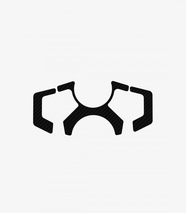 Gabelbrückenschutz Xtreme Puig 9627C in Carbon-Optik für Kawasaki Ninja 400 (18-24)