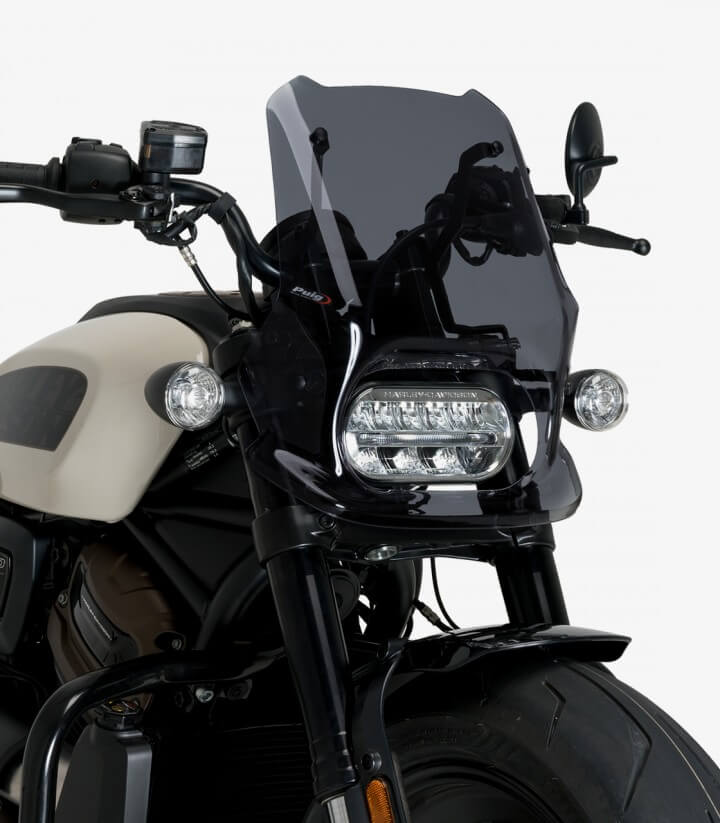 Cúpula Puig Naked New Generation Sport Harley Davidson Sportster S RH1250S (2021 - 2024) Ahumado oscuro 21321F