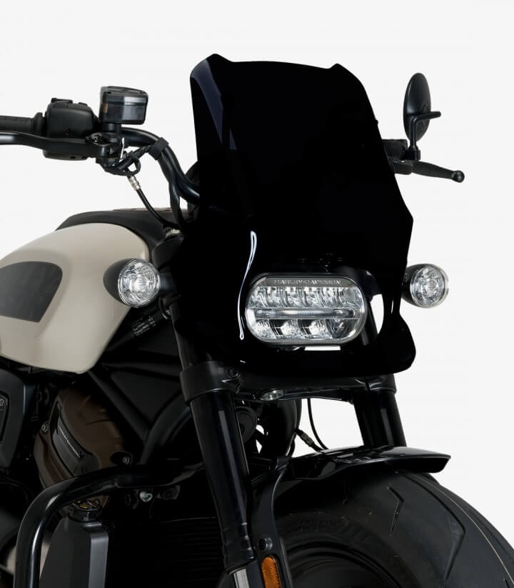 Windschild Puig New Generation Sport Harley-Davidson Sportster S RH1250S (21-26) Schwarz 21321N