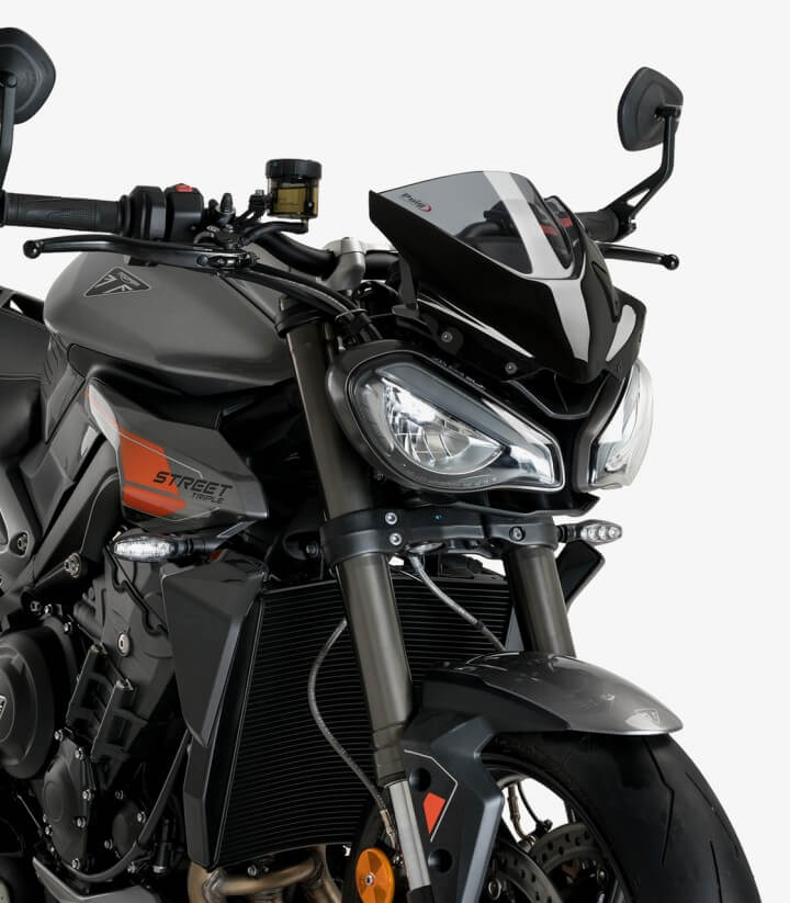 Triumph Street Triple 765 R/RS (2023 - 2024) Puig Naked New Generation Sport Smoked Windshield 21592H