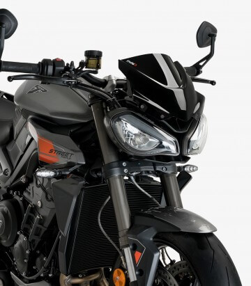 Windschild Puig New Generation Sport Triumph Street Triple 765 R/RS (23-26) Schwarz 21592N