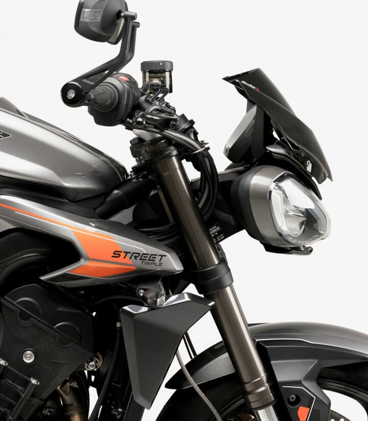 Windschild Puig New Generation Sport Triumph Street Triple 765 R/RS (23-26) Schwarz 21592N