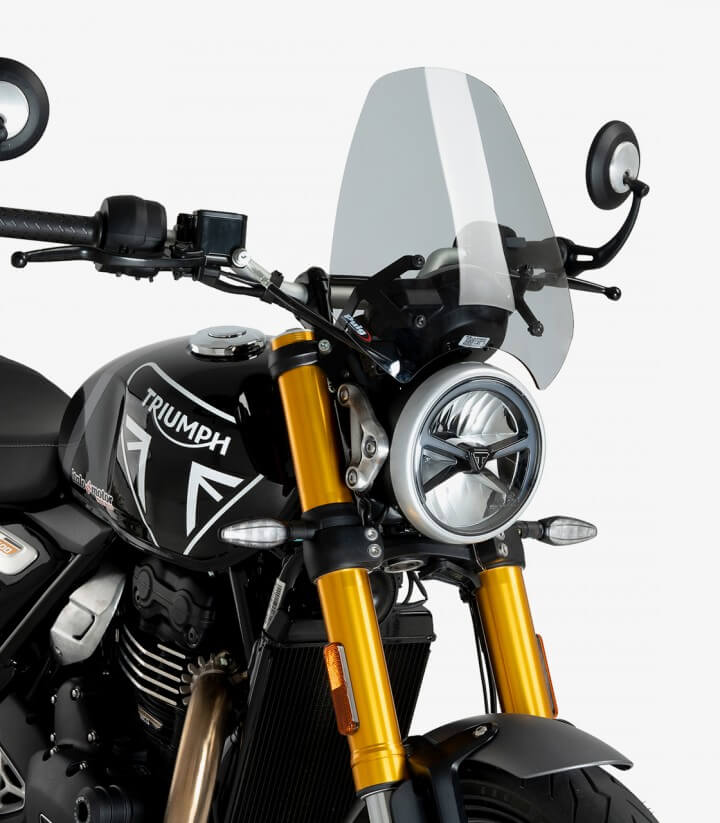 Cúpula Puig Naked New Generation Sport Triumph Scrambler 400X  (2024), Speed 400 (2024) Ahumado 21933H