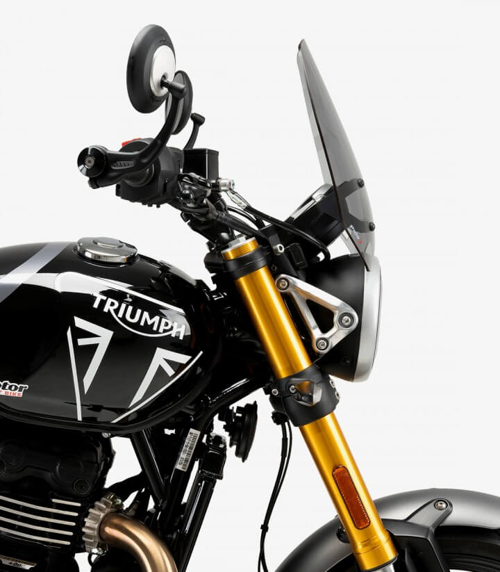 Cúpula Puig Naked New Generation Sport Triumph Scrambler 400X  (2024), Speed 400 (2024) Ahumado 21933H
