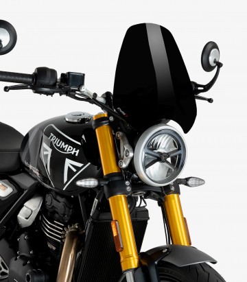 Windschild Puig New Generation Sport Triumph Scrambler 400 XC (24-26)/X (24-25), Speed 400 (24-26) Schwarz 21933N